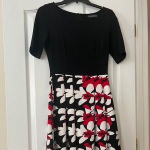 Patterned MIDI Dress (with pockets!!)